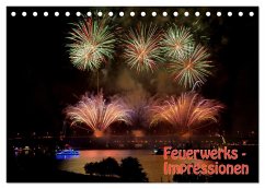 Feuerwerks - Impressionen (Tischkalender 2025 DIN A5 quer), CALVENDO Monatskalender