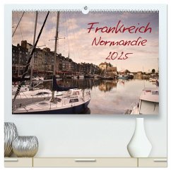 Frankreich Normandie (hochwertiger Premium Wandkalender 2025 DIN A2 quer), Kunstdruck in Hochglanz - Calvendo;Schwarz, Nailia