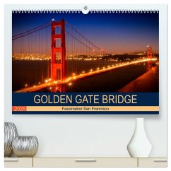 GOLDEN GATE BRIDGE Faszination San Francisco (hochwertiger Premium Wandkalender 2025 DIN A2 quer), Kunstdruck in Hochglanz - Viola, Melanie