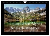 Traumhafte Alpen - Bergseen und Almen (Wandkalender 2025 DIN A4 quer), CALVENDO Monatskalender