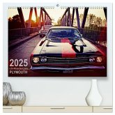 US-Muscle-Cars - Plymouth (hochwertiger Premium Wandkalender 2025 DIN A2 quer), Kunstdruck in Hochglanz US-Muscle-Cars - Plymouth (hochwertiger Premium Wandkalender 2025 DIN A2 quer), Kunstdruck in Hochglanz
