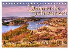 Sehnsucht Schweden - Sverige (Tischkalender 2025 DIN A5 quer), CALVENDO Monatskalender - Calvendo;Sattler, Stefan
