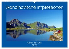 Skandinavische Impressionen - Oasen der Ruhe (Wandkalender 2025 DIN A2 quer), CALVENDO Monatskalender