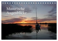 Masurische Augenblicke (Tischkalender 2025 DIN A5 quer), CALVENDO Monatskalender - Weiß, Konrad