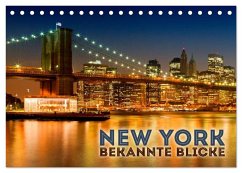 NEW YORK Bekannte Blicke (Tischkalender 2025 DIN A5 quer), CALVENDO Monatskalender