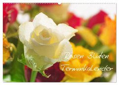 Rosen Blüten Terminkalender (Wandkalender 2025 DIN A2 quer), CALVENDO Monatskalender