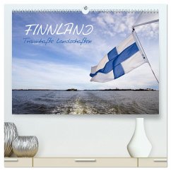 FINNLAND ¿ Traumhafte Landschaften (CH - Version) (hochwertiger Premium Wandkalender 2025 DIN A2 quer), Kunstdruck in Hochglanz - Viola, Melanie