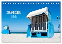 Strandkörbe 2025 (Tischkalender 2025 DIN A5 quer), CALVENDO Monatskalender