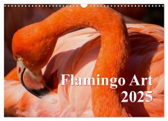 Flamingo Art 2025 (Wandkalender 2025 DIN A3 quer), CALVENDO Monatskalender - Steinwald, Max