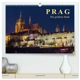 Prag - die goldene Stadt (hochwertiger Premium Wandkalender 2025 DIN A2 quer), Kunstdruck in Hochglanz