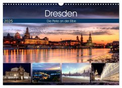 Dresden Die Perle an der Elbe (Wandkalender 2025 DIN A3 quer), CALVENDO Monatskalender