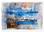 Hamburg on the wall (Tischkalender 2025 DIN A5 quer), CALVENDO Monatskalender