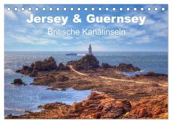 Jersey & Guernsey - britische Kanalinseln (Tischkalender 2025 DIN A5 quer), CALVENDO Monatskalender