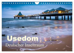 Usedom - Deutscher Inseltraum (Wandkalender 2025 DIN A4 quer), CALVENDO Monatskalender