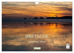 Bretagne - Land am Meer (Wandkalender 2025 DIN A4 quer), CALVENDO Monatskalender - Schwager, Monika