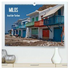 Milos, Insel der Farben (hochwertiger Premium Wandkalender 2025 DIN A2 quer), Kunstdruck in Hochglanz