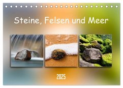 Steine, Felsen und Meer (Tischkalender 2025 DIN A5 quer), CALVENDO Monatskalender