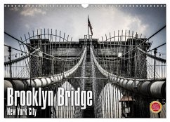 Brooklyn Bridge - New York City (Wandkalender 2025 DIN A3 quer), CALVENDO Monatskalender