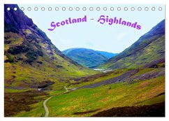 Scotland - Highlands (Tischkalender 2025 DIN A5 quer), CALVENDO Monatskalender - Wernicke-Marfo, Gabriela
