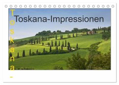 Toskana-Impressionen (Tischkalender 2025 DIN A5 quer), CALVENDO Monatskalender