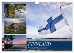 FINNLAND Traumhafte Landschaften (Wandkalender 2025 DIN A4 quer), CALVENDO Monatskalender