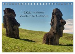 MOAI - steinerne Wächter der Osterinsel (Tischkalender 2025 DIN A5 quer), CALVENDO Monatskalender - Hartmann, Carina