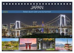 JAPAN Reise durch Zeit und Schönheit (Tischkalender 2025 DIN A5 quer), CALVENDO Monatskalender