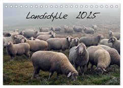 Landidylle 2025 (Tischkalender 2025 DIN A5 quer), CALVENDO Monatskalender