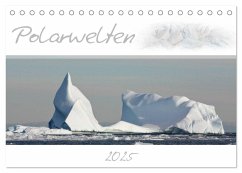 Polarwelten (Tischkalender 2025 DIN A5 quer), CALVENDO Monatskalender