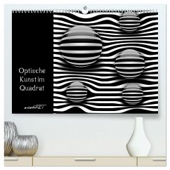 Optische Kunst im Quadrat (hochwertiger Premium Wandkalender 2025 DIN A2 quer), Kunstdruck in Hochglanz
