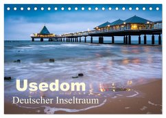 Usedom - Deutscher Inseltraum (Tischkalender 2025 DIN A5 quer), CALVENDO Monatskalender