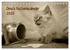 Oma's Katzenkalender 2025 (Tischkalender 2025 DIN A5 quer), CALVENDO Monatskalender