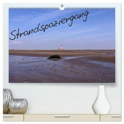 Strandspaziergang / Geburtstagskalender (hochwertiger Premium Wandkalender 2025 DIN A2 quer), Kunstdruck in Hochglanz