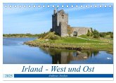 Irland - West und Ost (Tischkalender 2025 DIN A5 quer), CALVENDO Monatskalender