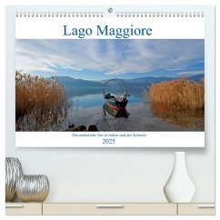 Lago Maggiore - Der malerische See in Italien und der Schweiz (hochwertiger Premium Wandkalender 2025 DIN A2 quer), Kunstdruck in Hochglanz