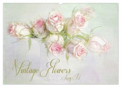 Vintage Flowers (Wandkalender 2025 DIN A2 quer), CALVENDO Monatskalender