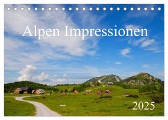 Alpen Impressionen (Tischkalender 2025 DIN A5 quer), CALVENDO Monatskalender