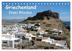Griechenland - Insel Rhodos (Tischkalender 2025 DIN A5 quer), CALVENDO Monatskalender - Schneider, Peter