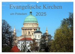 Evangelische Kirchen um Potsdam 2025 (Wandkalender 2025 DIN A2 quer), CALVENDO Monatskalender - Calvendo;Witkowski, Bernd