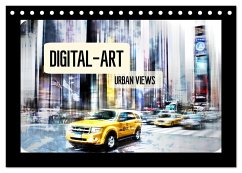 Digital-Art URBAN VIEWS (Tischkalender 2025 DIN A5 quer), CALVENDO Monatskalender