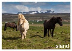 Island (Wandkalender 2025 DIN A2 quer), CALVENDO Monatskalender - Calvendo;Gulbins, Helmut