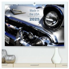 Made in the USA - Klassische Autos aus Amerika (hochwertiger Premium Wandkalender 2025 DIN A2 quer), Kunstdruck in Hochg
