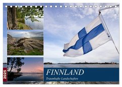 FINNLAND Traumhafte Landschaften (Tischkalender 2025 DIN A5 quer), CALVENDO Monatskalender