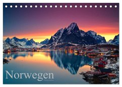 Norwegen (Tischkalender 2025 DIN A5 quer), CALVENDO Monatskalender