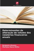 Determinantes da alteração do volume dos relatórios financeiros anuais