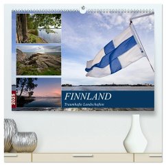 FINNLAND Traumhafte Landschaften (hochwertiger Premium Wandkalender 2025 DIN A2 quer), Kunstdruck in Hochglanz - Calvendo;Viola, Melanie