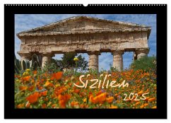 Sizilien (Wandkalender 2025 DIN A2 quer), CALVENDO Monatskalender - Flori0, Flori