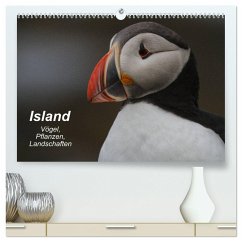 Island: Vögel, Pflanzen, Landschaften (hochwertiger Premium Wandkalender 2025 DIN A2 quer), Kunstdruck in Hochglanz