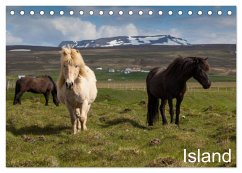 Island (Tischkalender 2025 DIN A5 quer), CALVENDO Monatskalender