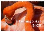 Flamingo Art 2025 (Wandkalender 2025 DIN A2 quer), CALVENDO Monatskalender